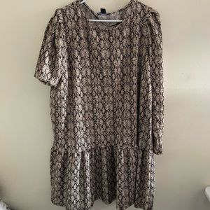 Snake print dress